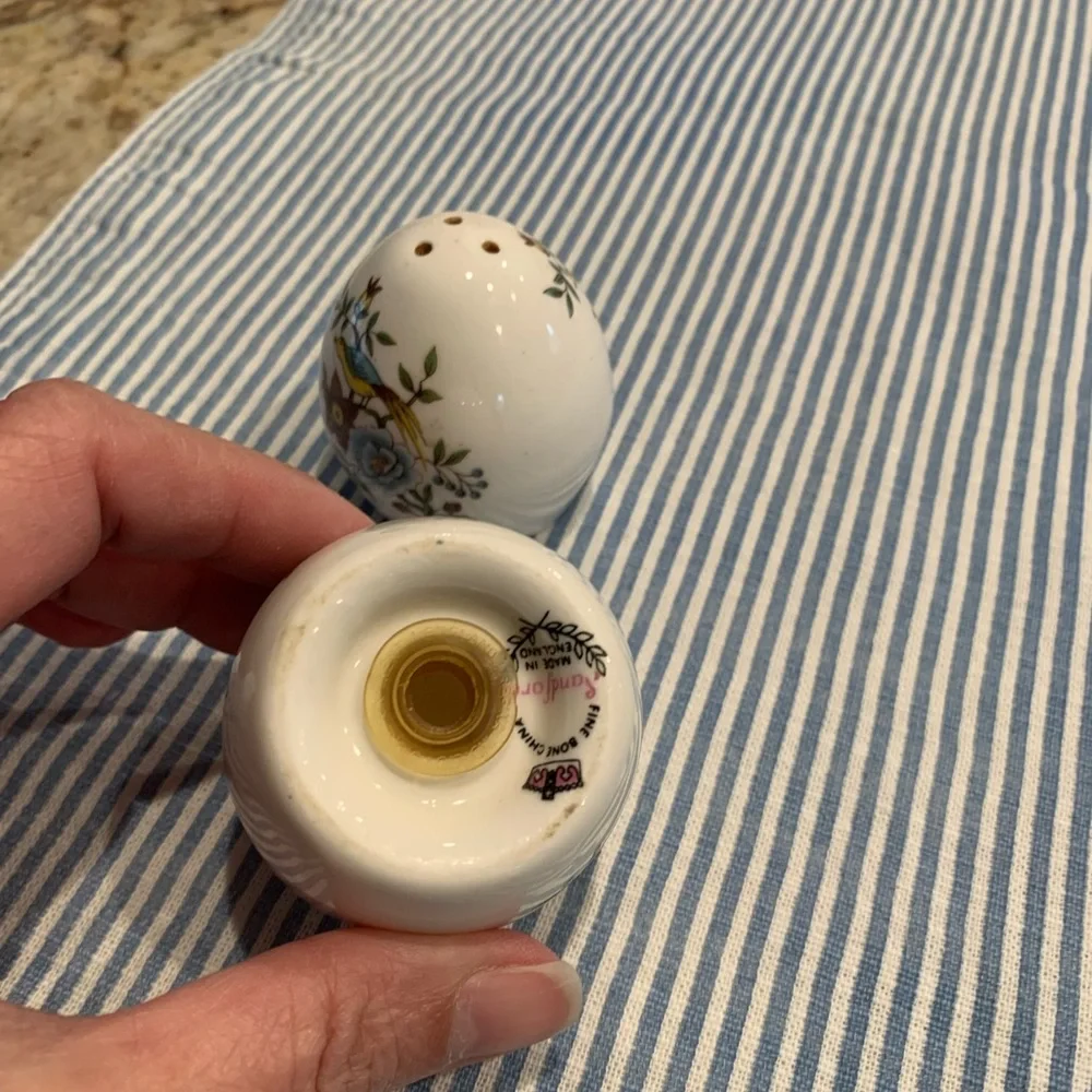 Vintage Floral Ceramic Salt and Pepper Shakers